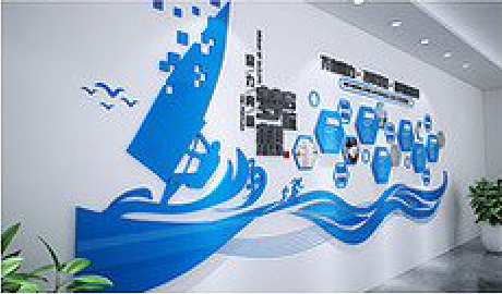 陆良海浪主题文化墙如何设计？