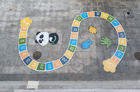 陆良地面游戏彩绘