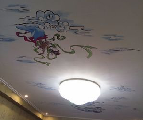 陆良如何快速绘制天花板上的手绘墙？