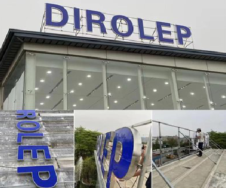 陆良楼顶发光字安装的注意事项。